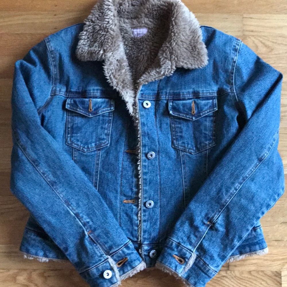 Shearling Jean denim Jacket